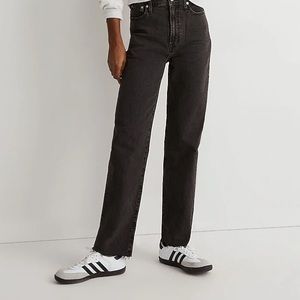 BLACK Madewell Straight Jeans